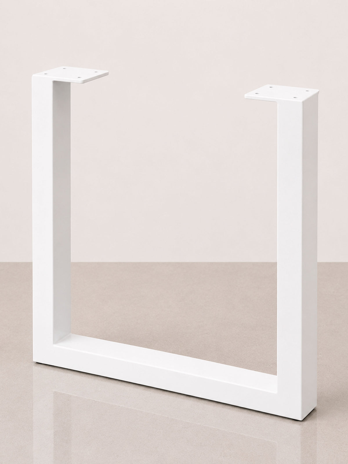 U-formede Wide bordben, 45 cm – Milky White