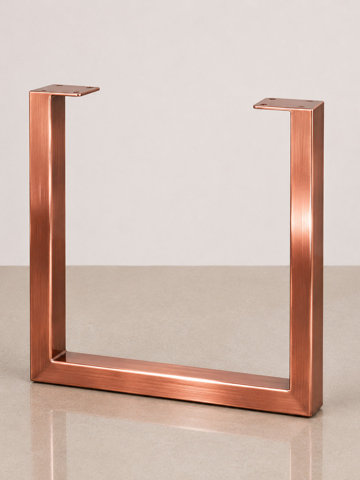 U-formede Wide bordben, 45 cm – Copper