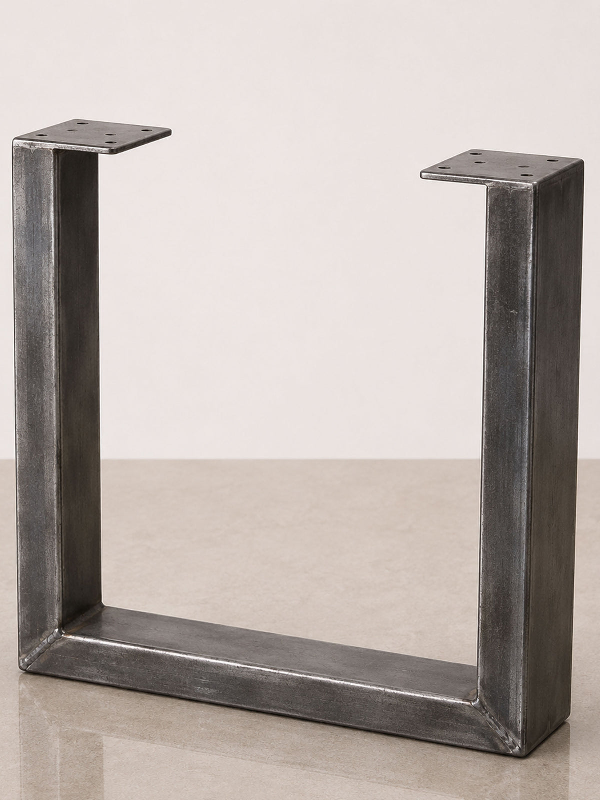 U-formede Wide bordben, 45 cm – Raw Metal