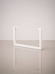 U-formede Wide bordben, 71 cm – Milky White