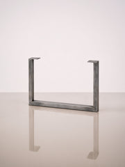 U-formede Wide bordben, 71 cm – Raw Metal