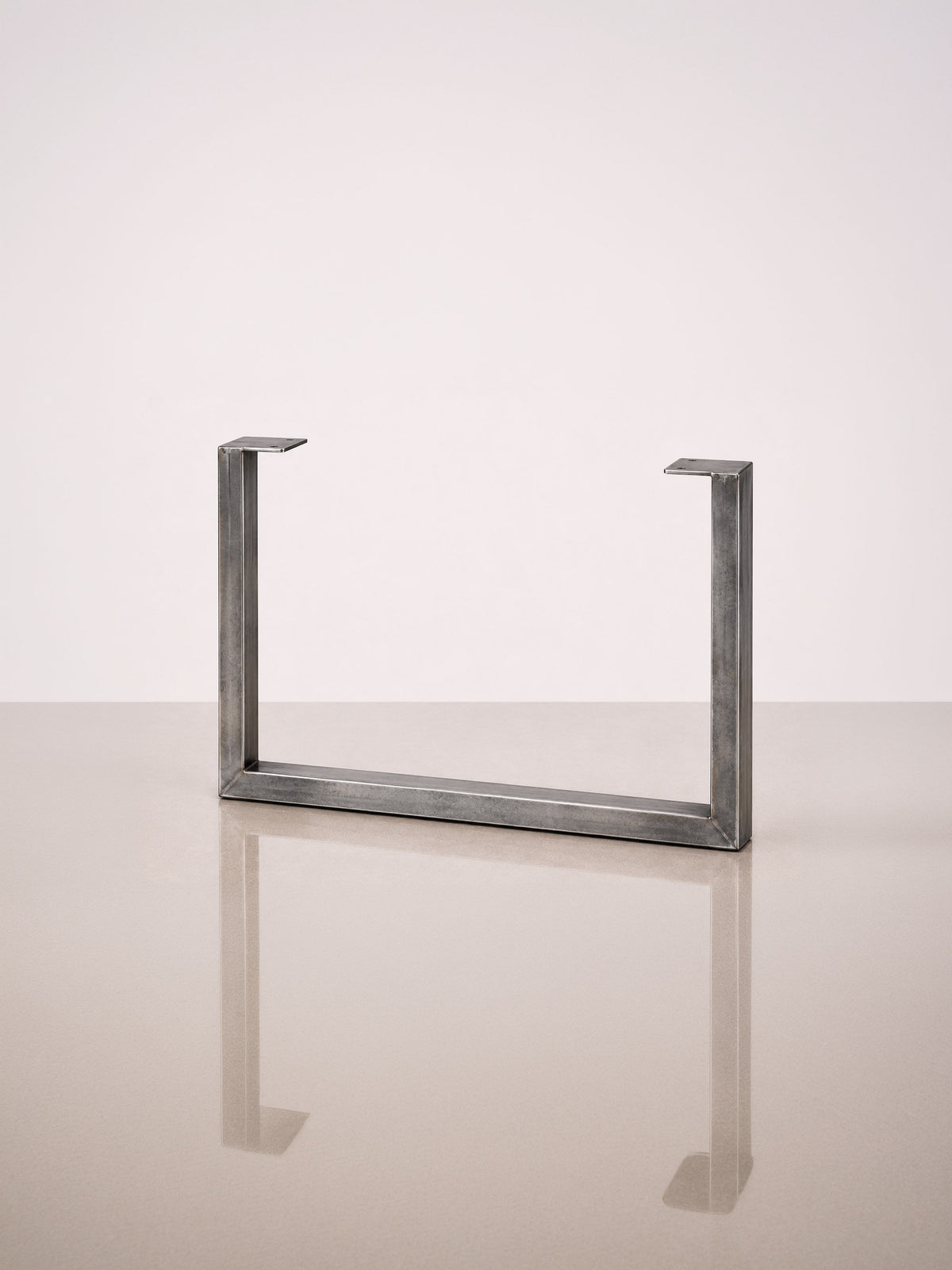 U-formede Wide bordben, 71 cm – Raw Metal