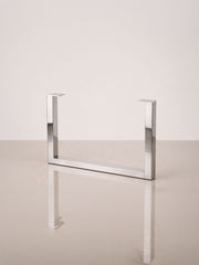 U-formede Wide bordben, 71 cm – Stainless steel polished