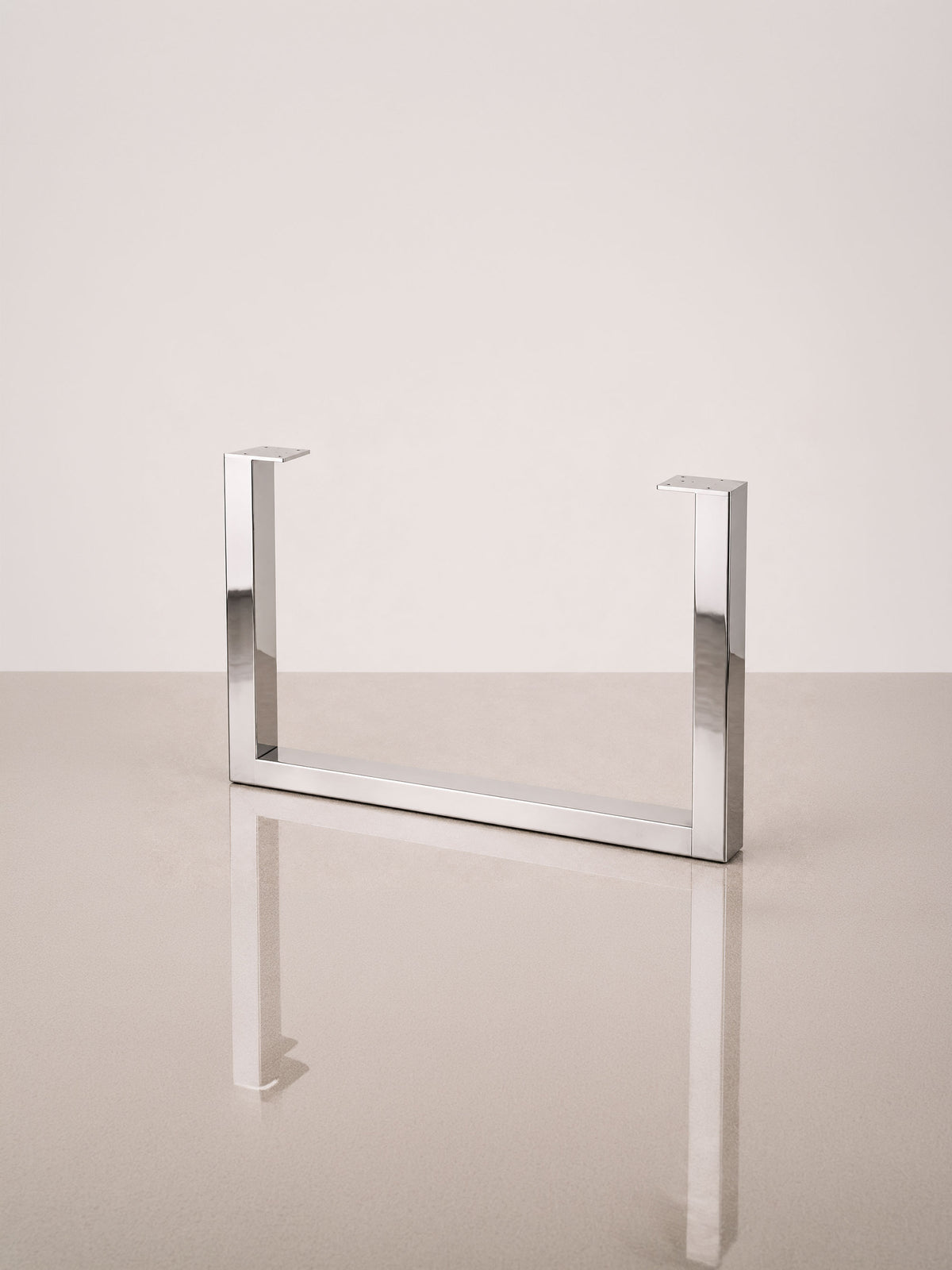U-formede Wide bordben, 71 cm – Stainless steel polished