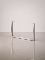 U-formede Wide bordben, 71 cm – Stainless Steel Brushed