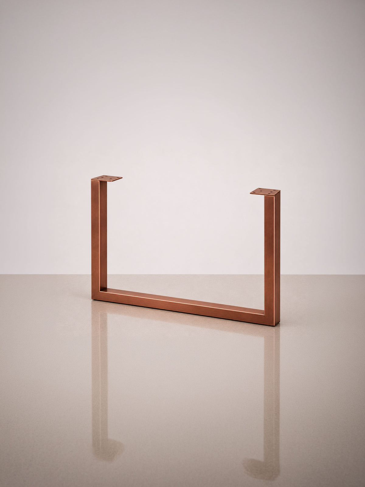 U-formede Wide bordben, 71 cm – Copper