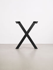 X-formede bordben, 71 cm – Late Night Black