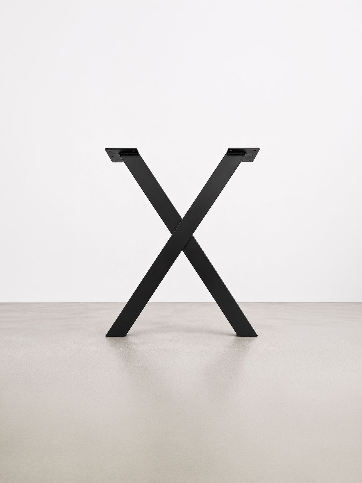 X-formede bordben, 71 cm – Late Night Black