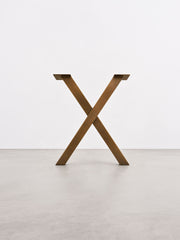 X-formede bordben, 71 cm – Dark Messing