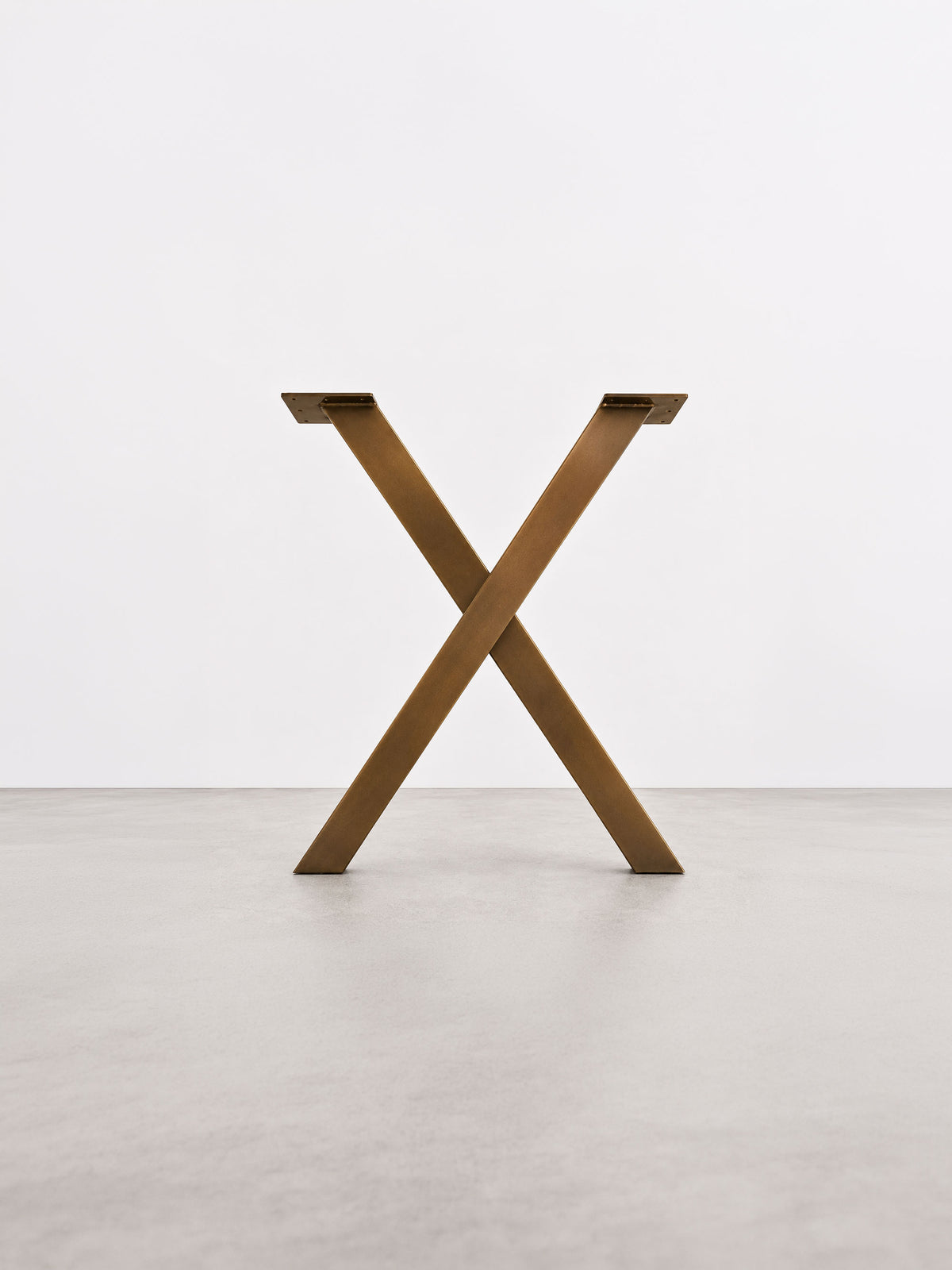 X-formede bordben, 71 cm – Dark Messing