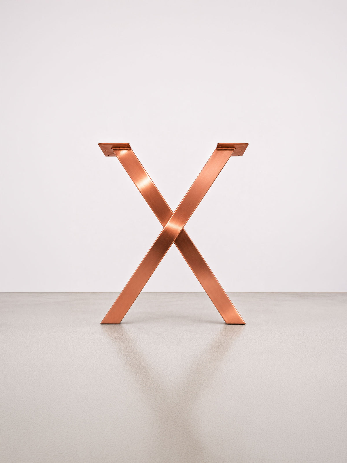 X-formede bordben, 71 cm – Copper