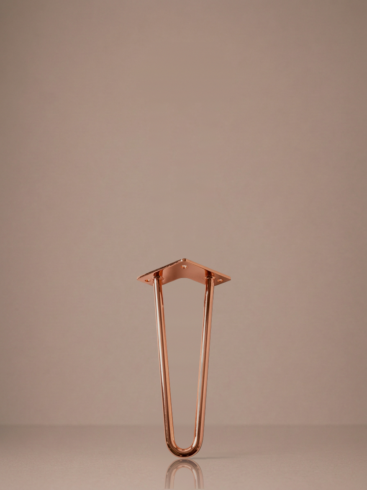 Hairpin bordben, 2 stænger, 35 cm - Copper