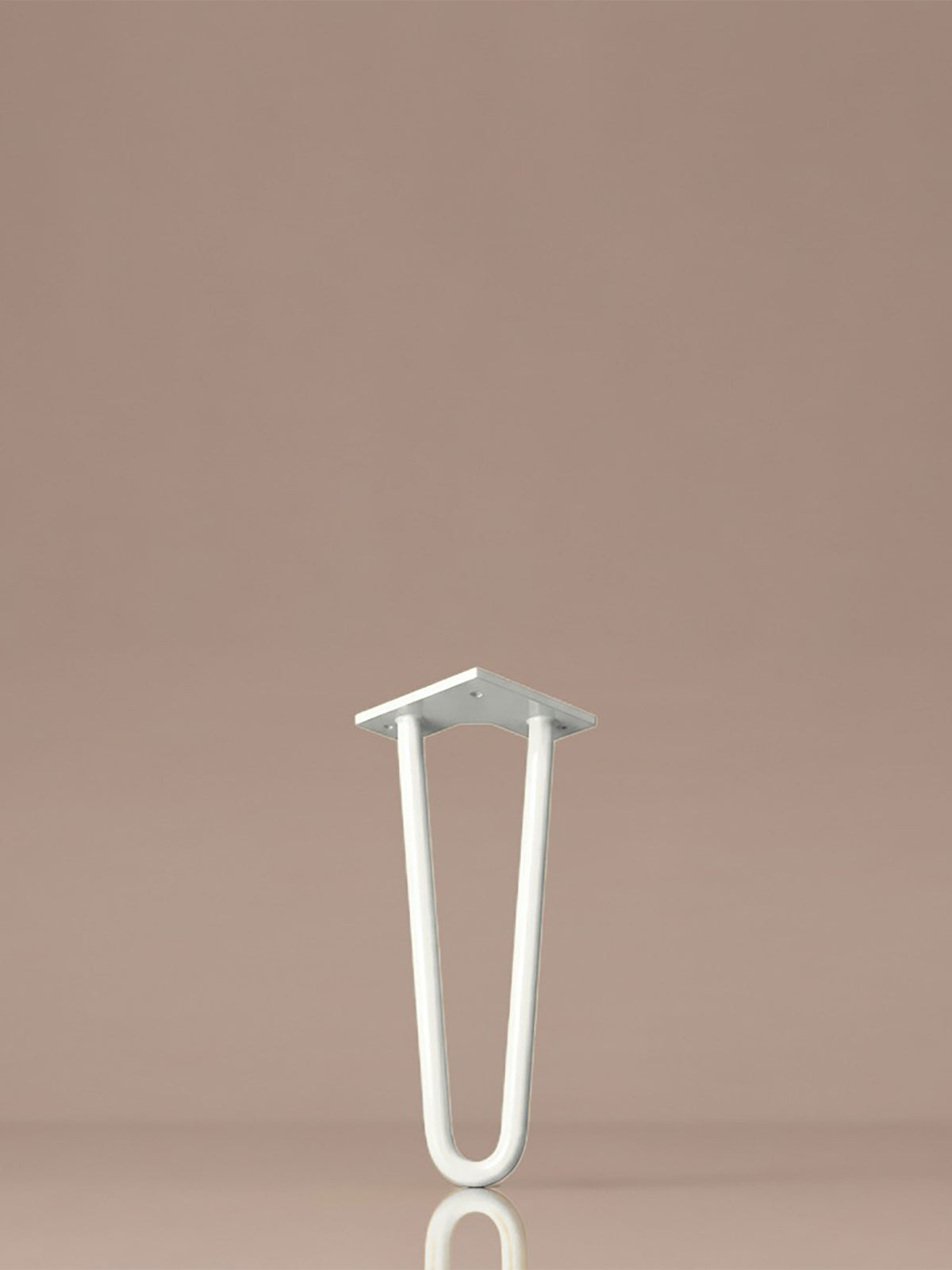 Hairpin bordben, 2 stænger, 35 cm - Milky White
