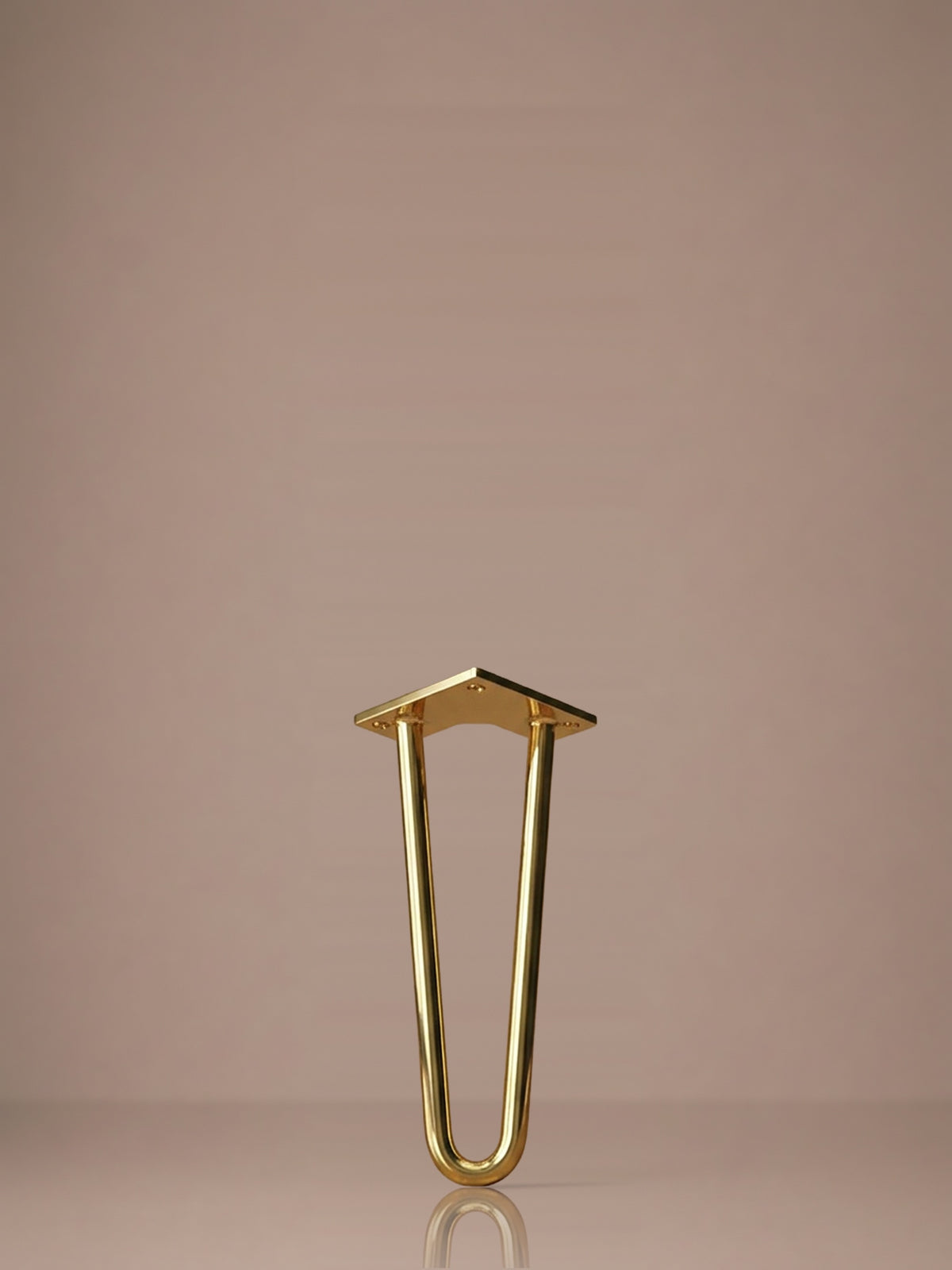 Hairpin bordben, 2 stænger, 35 cm – Messing