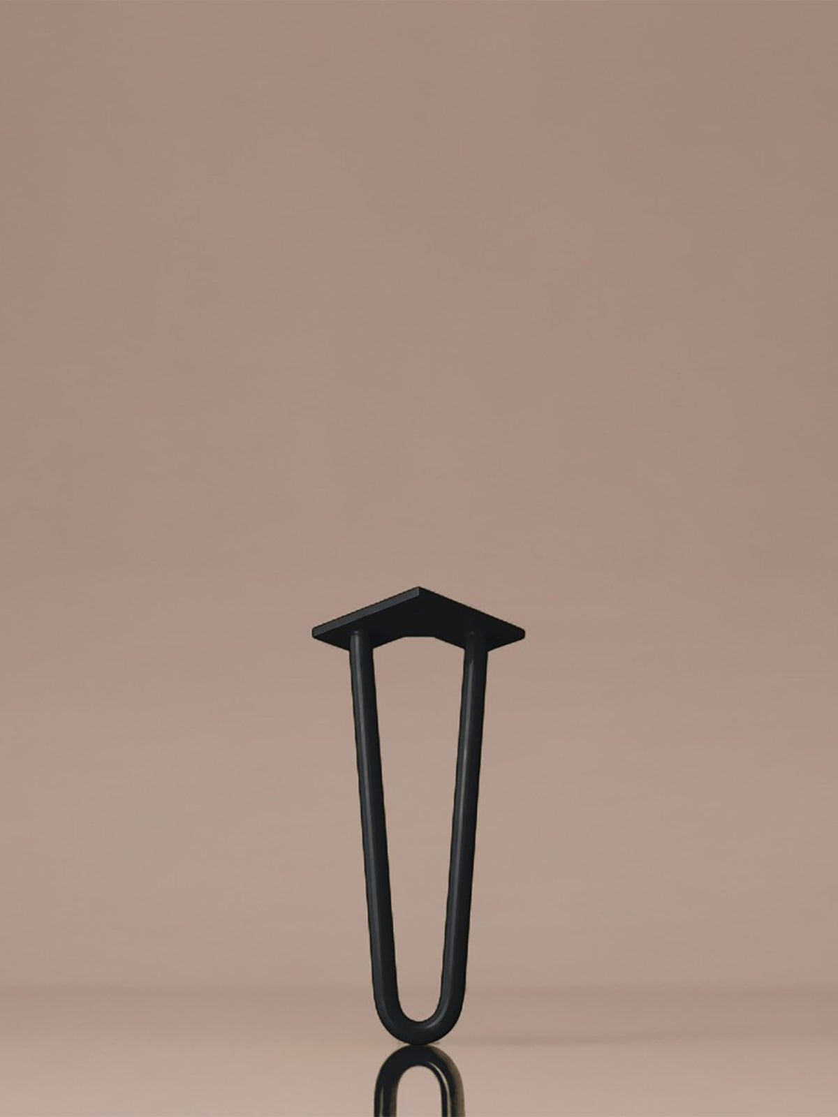 Hairpin bordben, 2 stænger, 35 cm - Late Night Black