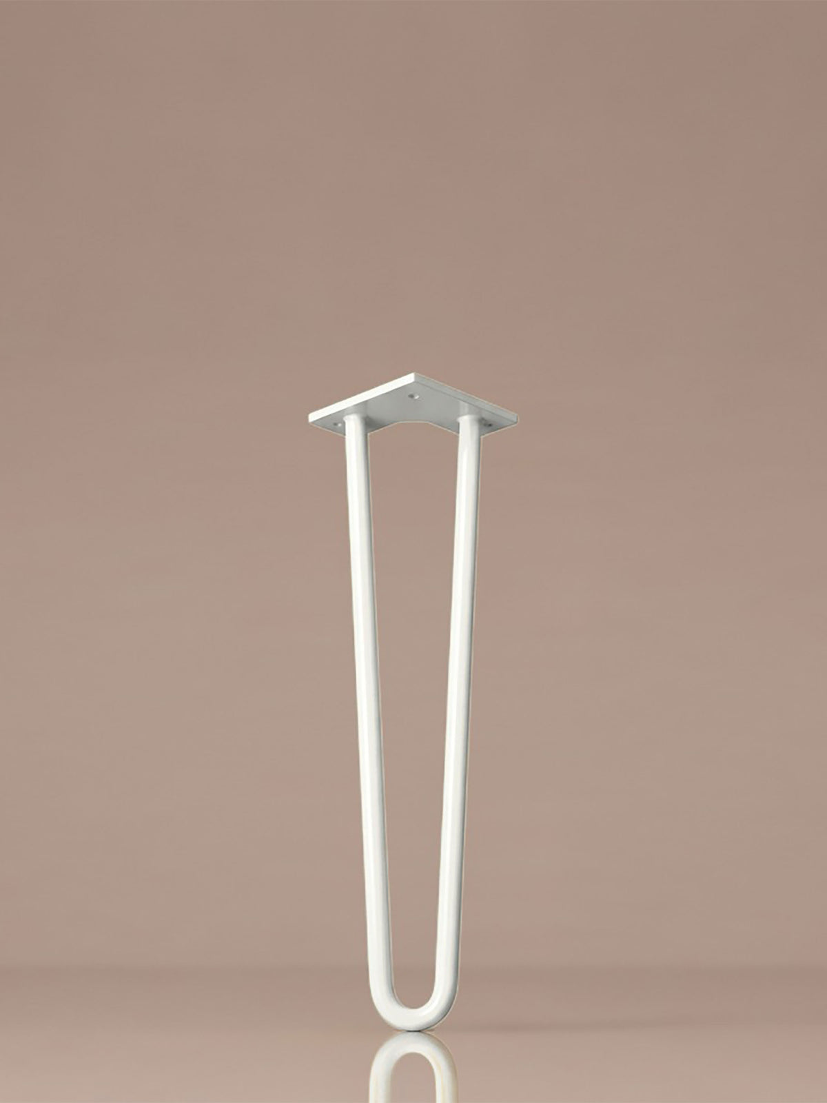 Hairpin bordben, 2 stænger, 51 cm - Milky White