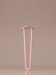 Hairpin bordben, 2 stænger, 51 cm - Macaron pink