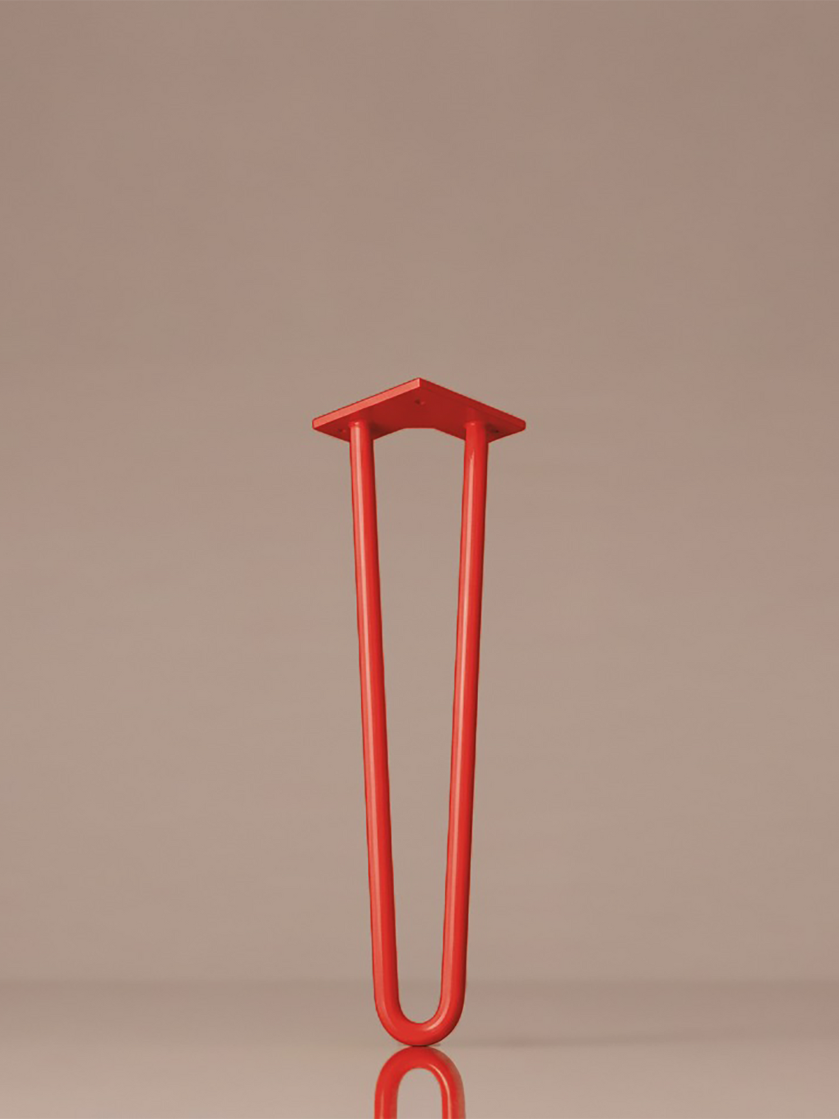 Hairpin bordben, 2 stænger, 51 cm - Lipstick Red