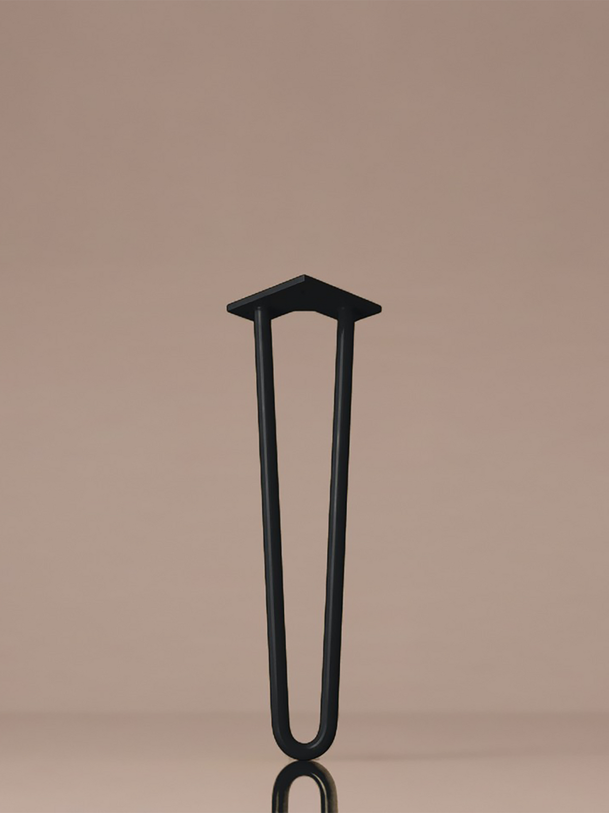 Hairpin bordben, 2 stænger, 51 cm - Late Night Black