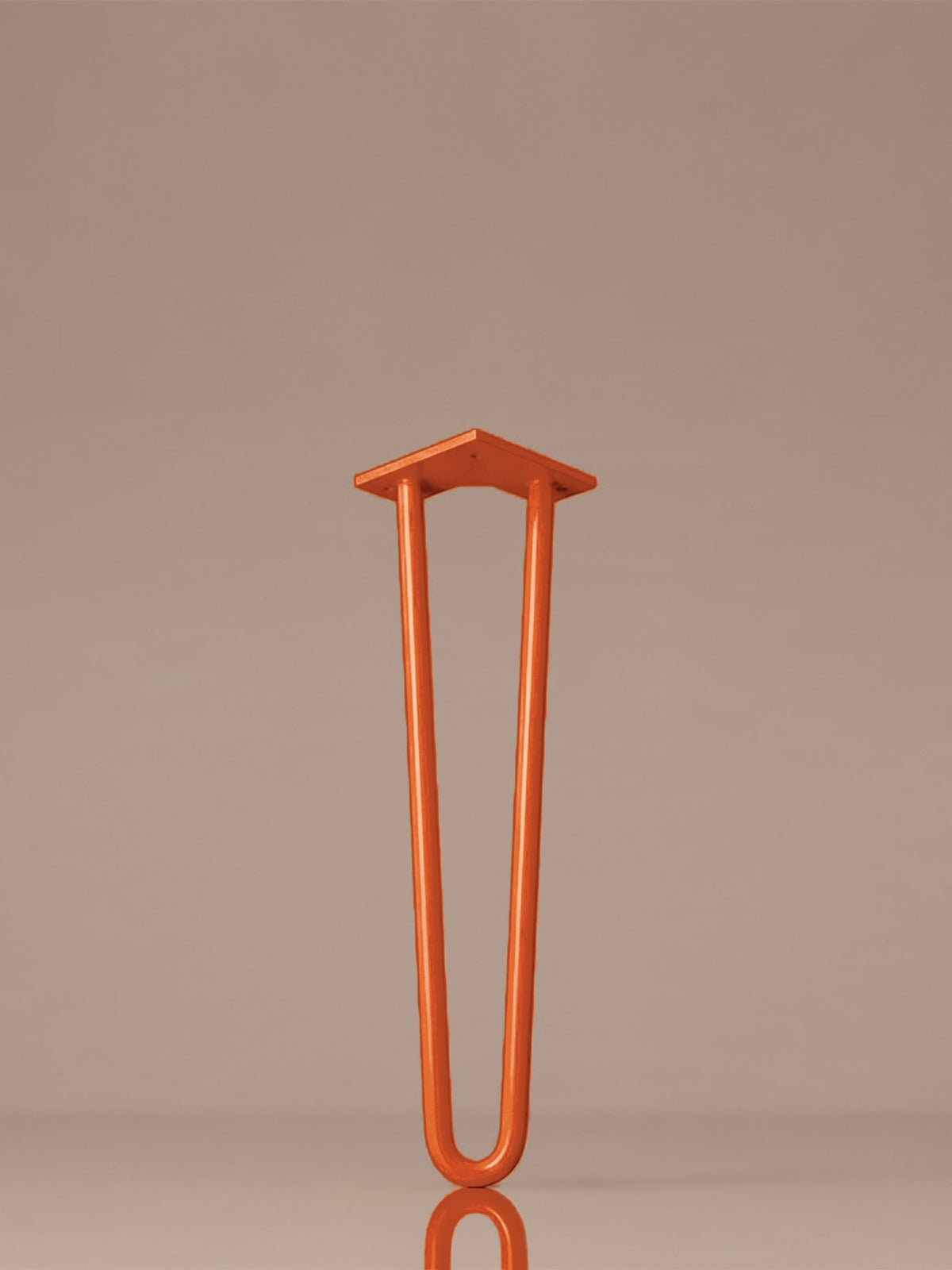 Hairpin bordben, 2 stænger, 51 cm - Sunset Orange