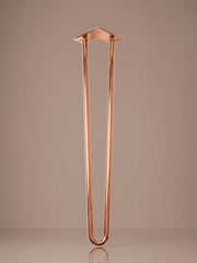 Hairpin bordben, 2 stænger, 71 cm - Copper