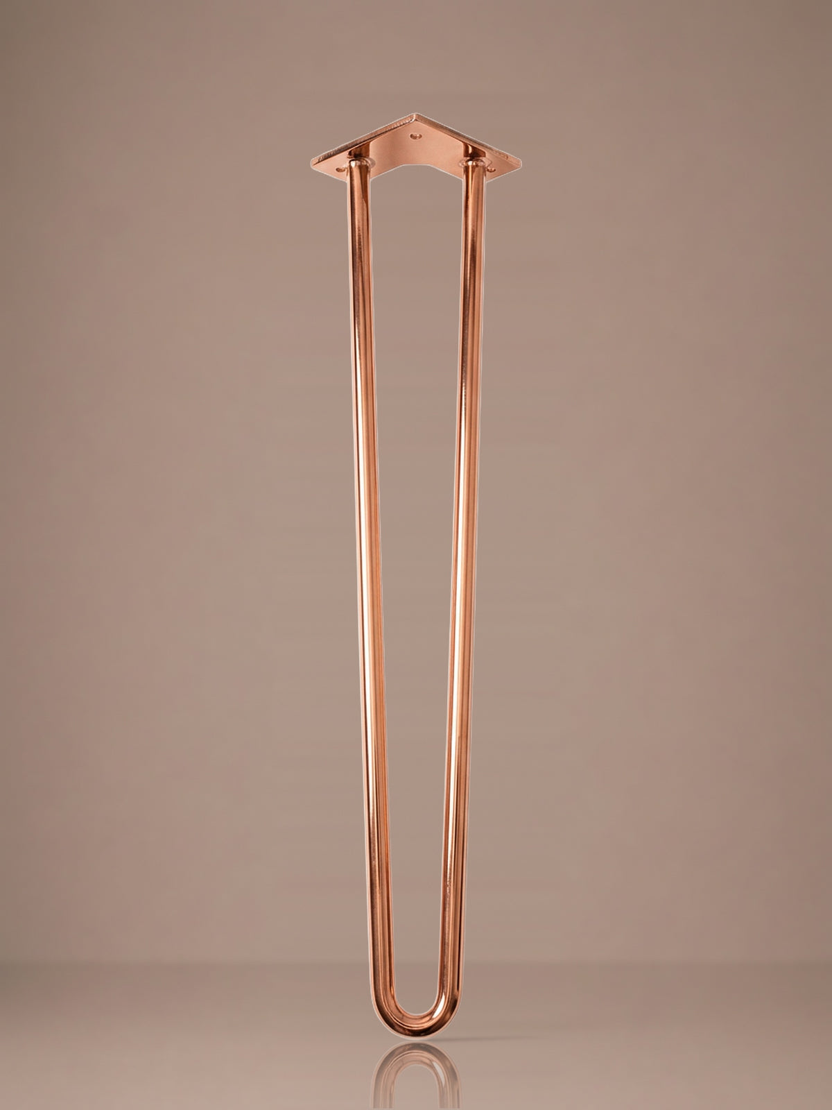 Hairpin bordben, 2 stænger, 71 cm - Copper