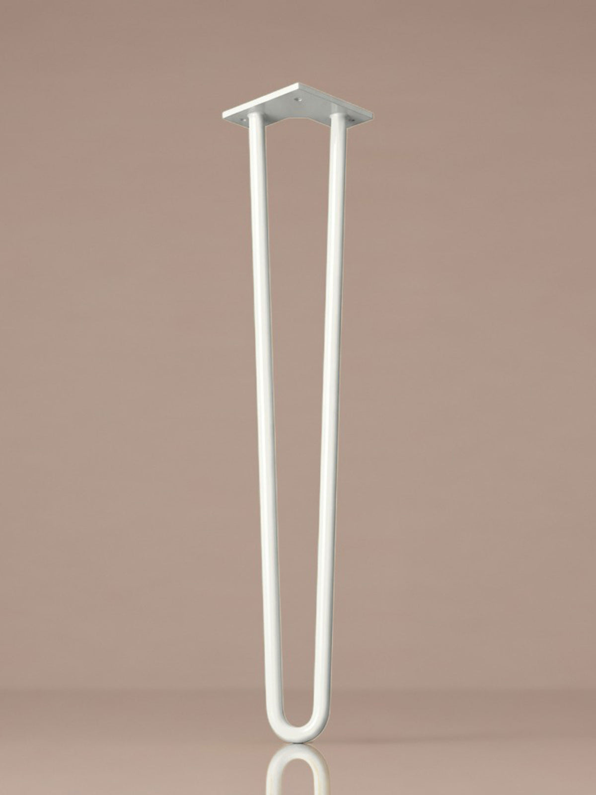 Hairpin bordben, 2 stænger, 71 cm - Milky White