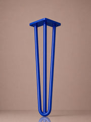 Hairpin bordben, 3 stænger, 51 cm Royal Blue