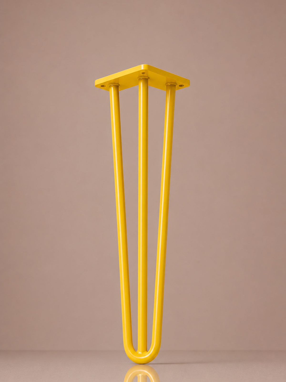 Hairpin bordben, 3 stænger, 51 cm Optimistic Yellow