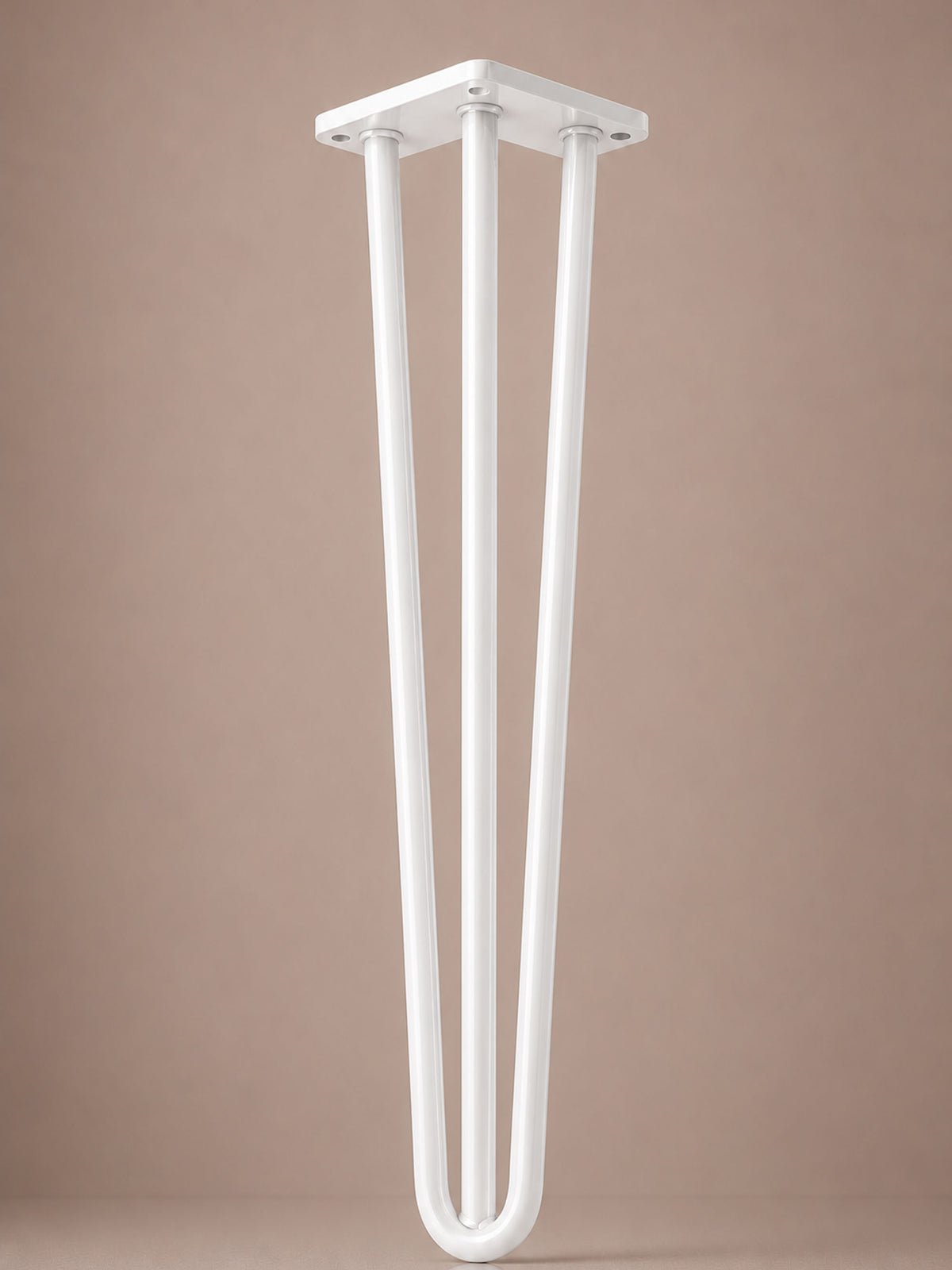 Hairpin bordben, 3 stænger, 71 cm - Milky White