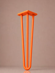 Hairpin bordben, 3 stænger, 51 cm Sunset Orange