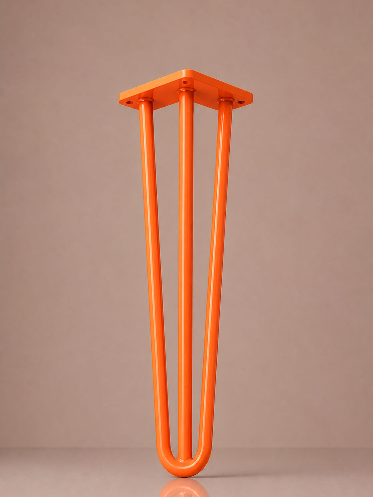 Hairpin bordben, 3 stænger, 51 cm Sunset Orange
