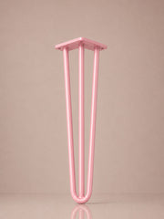 Hairpin bordben, 3 stænger, 51 cm Macaron pink