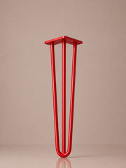 Hairpin bordben, 3 stænger, 71 cm - LIPSTICK RED