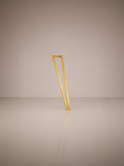 V-formede Hairpin bordben, 71 cm – Messing