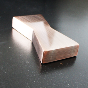 kobber butterfly joint til træ side